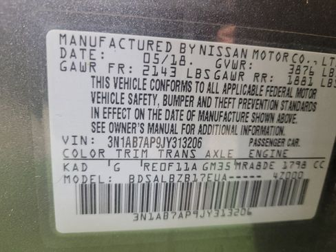 Used 2018 Nissan Sentra S FWD image 33