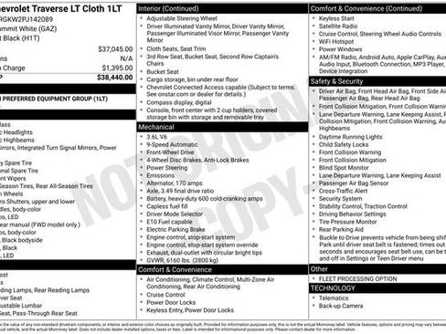Used 2023 Chevrolet Traverse LT FWD image 38