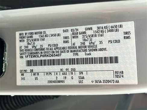 Used 2024 Ford F150 XLT w/ Equipment Group 302A MID image 31