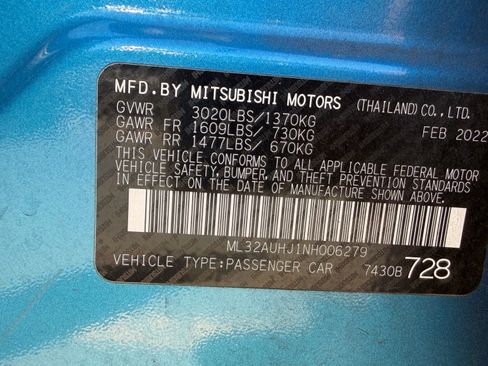 Used 2022 Mitsubishi Mirage ES FWD image 13