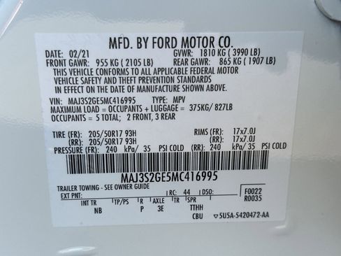 Used 2021 Ford EcoSport SE w/ SE Appearance Package FWD image 37