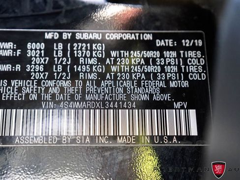 Used 2020 Subaru Ascent Touring w/ Popular Package #2A image 50