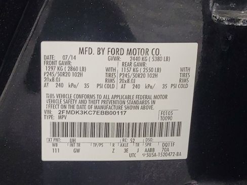 Used 2014 Ford Edge Limited w/ Equipment Group 301A FWD image 33