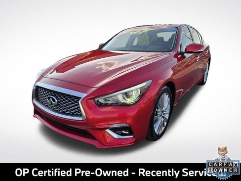 Used 2023 INFINITI Q50 Luxe w/ Cargo Package RWD image 3