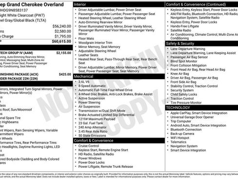 Used 2022 Jeep Grand Cherokee Overland w/ Luxury Tech Group IV image 15