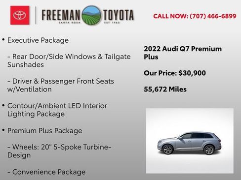 Used 2022 Audi Q7 3.0T Premium Plus w/ Premium Plus Package AWD/4WD image 9