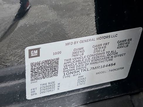 Certified 2021 Chevrolet Tahoe High Country w/ Premium Package image 28