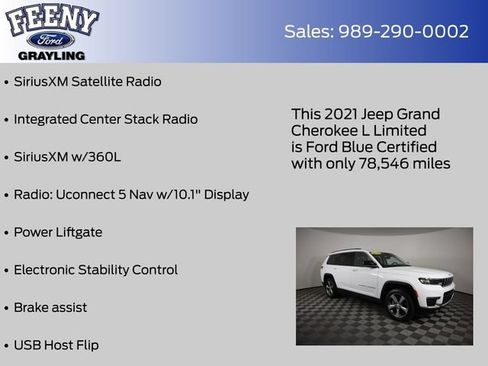 Used 2021 Jeep Grand Cherokee L Limited w/ Trailer Tow Group (B) AWD/4WD image 14