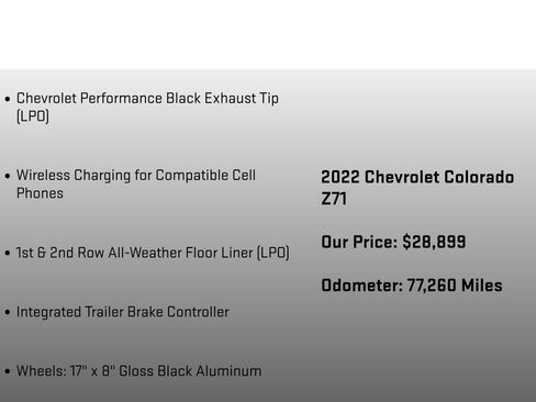 Used 2022 Chevrolet Colorado Z71 w/ Z71 Midnight Edition image 24