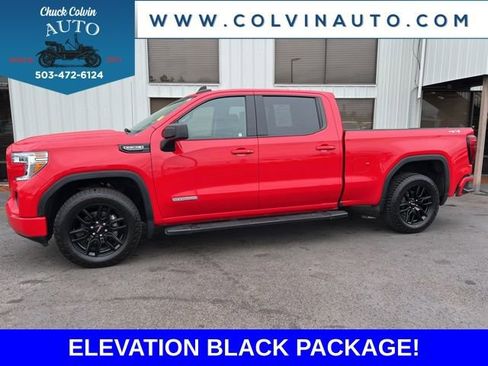 Used 2021 GMC Sierra 1500 Elevation w/ LPO, Elevation Black Package AWD/4WD image 1