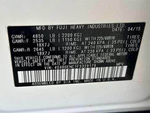 Used 2015 Subaru Outback 3.6R Limited image 32