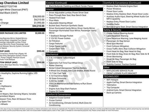 New 2026 Jeep Cherokee Limited AWD/4WD image 36