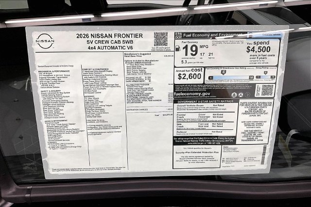 New 2026 Nissan Frontier SV w/ All-Weather Content Package AWD/4WD image 39