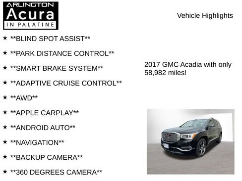 Used 2017 GMC Acadia Denali w/ Technology Package image 8