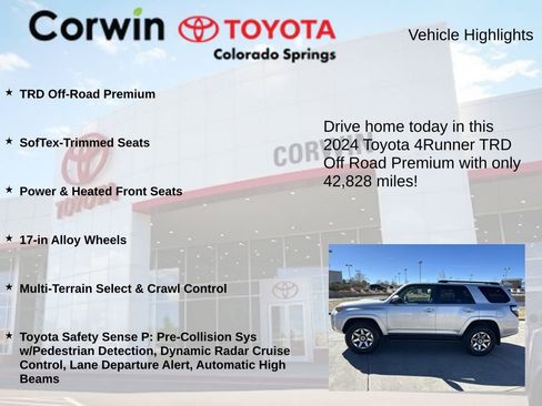 Used 2024 Toyota 4Runner TRD Off-Road Premium AWD/4WD image 6