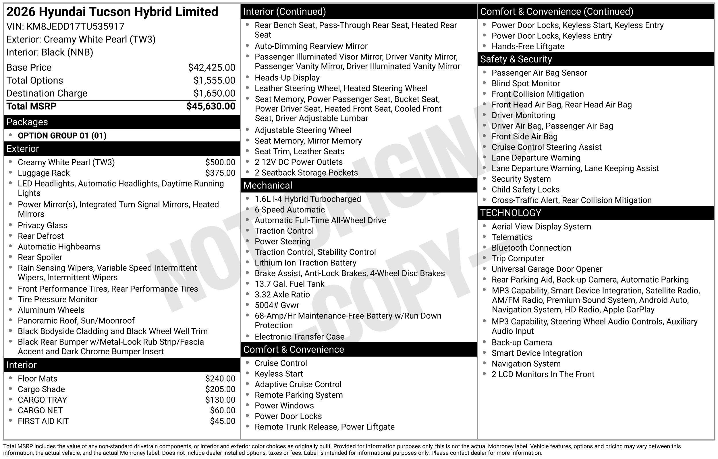 New 2026 Hyundai Tucson Limited AWD/4WD image 3