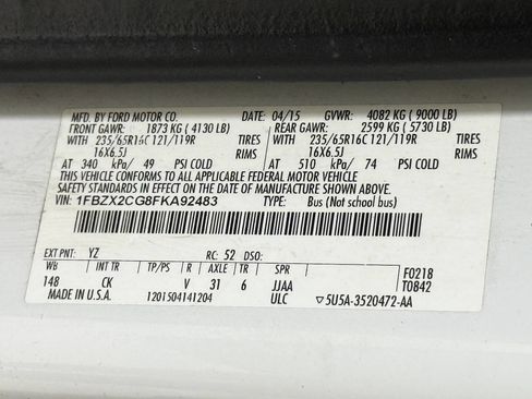 Used 2015 Ford Transit 350 XLT image 73