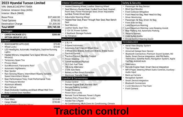 Used 2023 Hyundai Tucson Limited w/ Cargo Package AWD/4WD image 30