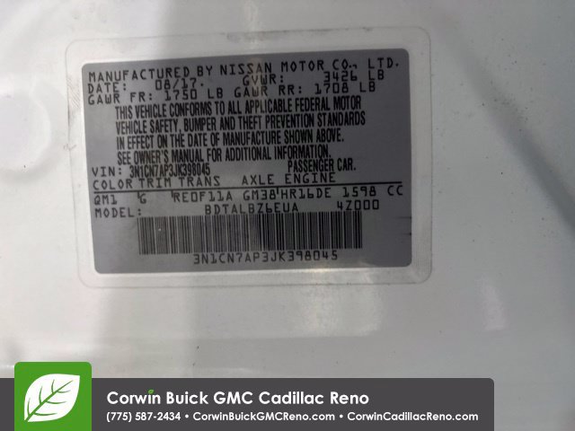 Used 2018 Nissan Versa SV FWD image 38