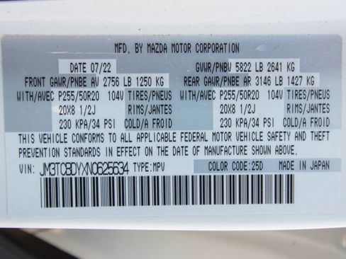 Used 2022 MAZDA CX-9 Grand Touring image 31