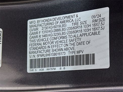 Certified 2025 Honda Odyssey EX-L image 38