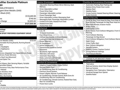 Certified 2026 Cadillac Escalade Platinum Sport AWD/4WD image 34