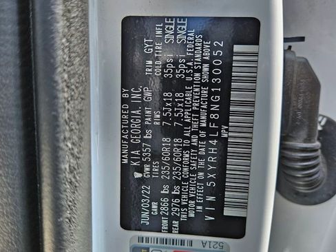 Used 2022 Kia Sorento EX w/ Panoramic Sunroof Package image 20