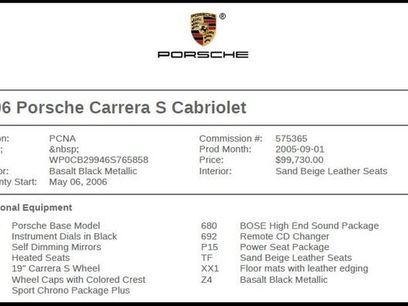 Used 2006 Porsche 911 Carrera S