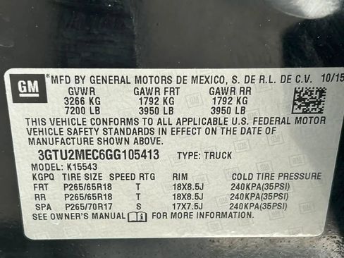 Used 2016 GMC Sierra 1500 SLE w/ All-Terrain Package AWD/4WD image 26