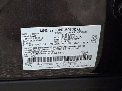 Used 2020 Ford Explorer ST w/ ST Street Pack AWD/4WD image 30