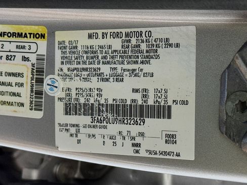 Used 2017 Ford Fusion SE FWD image 39