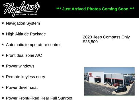 Used 2023 Jeep Compass High Altitude AWD/4WD image 1