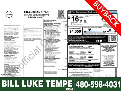 Used 2024 Nissan Titan PRO-4X w/ Pro-4x Convenience Package