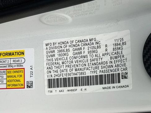 Certified 2026 Honda Civic Si image 24