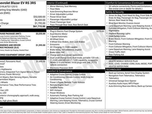 New 2026 Chevrolet Blazer EV RS w/ Super Cruise Package AWD/4WD image 27