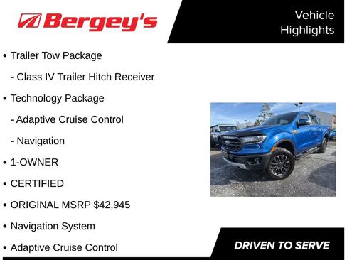 Certified 2019 Ford Ranger Lariat w/ Equipment Group 501A Mid image 5