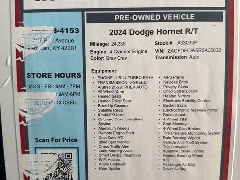Used 2024 Dodge Hornet R/T AWD/4WD image 27