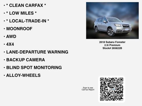 Used 2018 Subaru Forester 2.5i Premium image 7