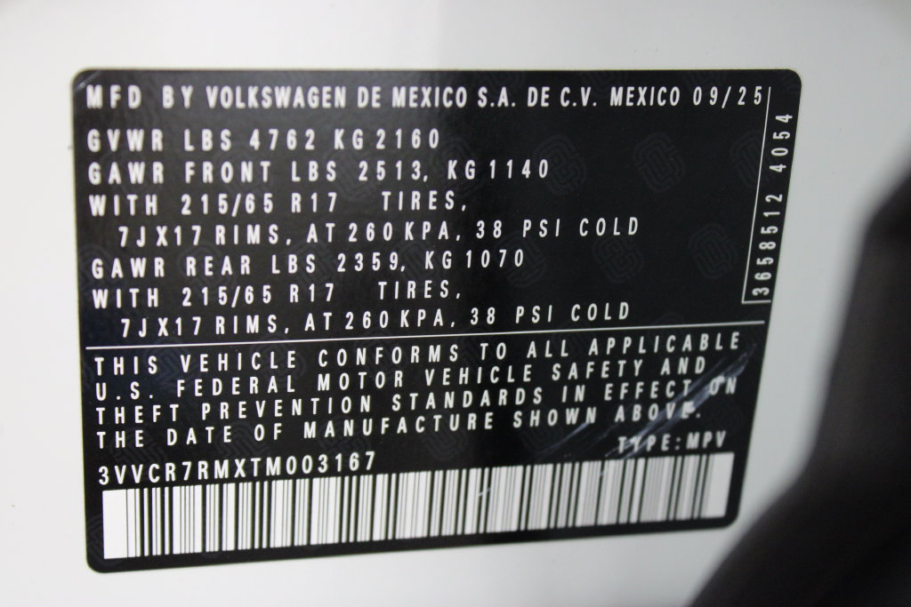 Certified 2026 Volkswagen Tiguan S FWD image 28