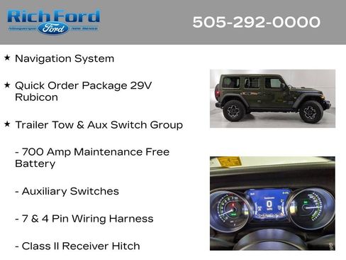 Used 2023 Jeep Wrangler Unlimited Rubicon 4xe w/ Steel Bumper Group AWD/4WD image 11