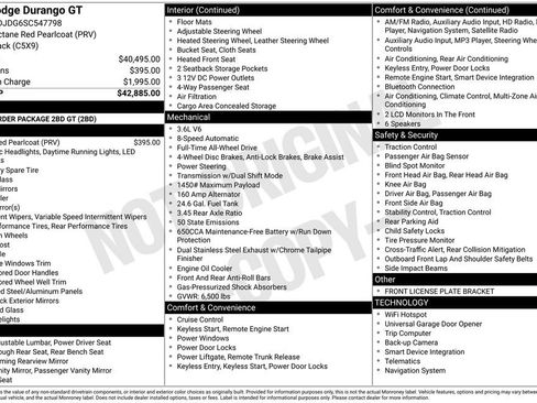 Certified 2025 Dodge Durango GT AWD/4WD image 45