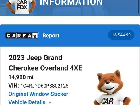 Used 2023 Jeep Grand Cherokee Overland w/ Advanced Protech Group III AWD/4WD image 5