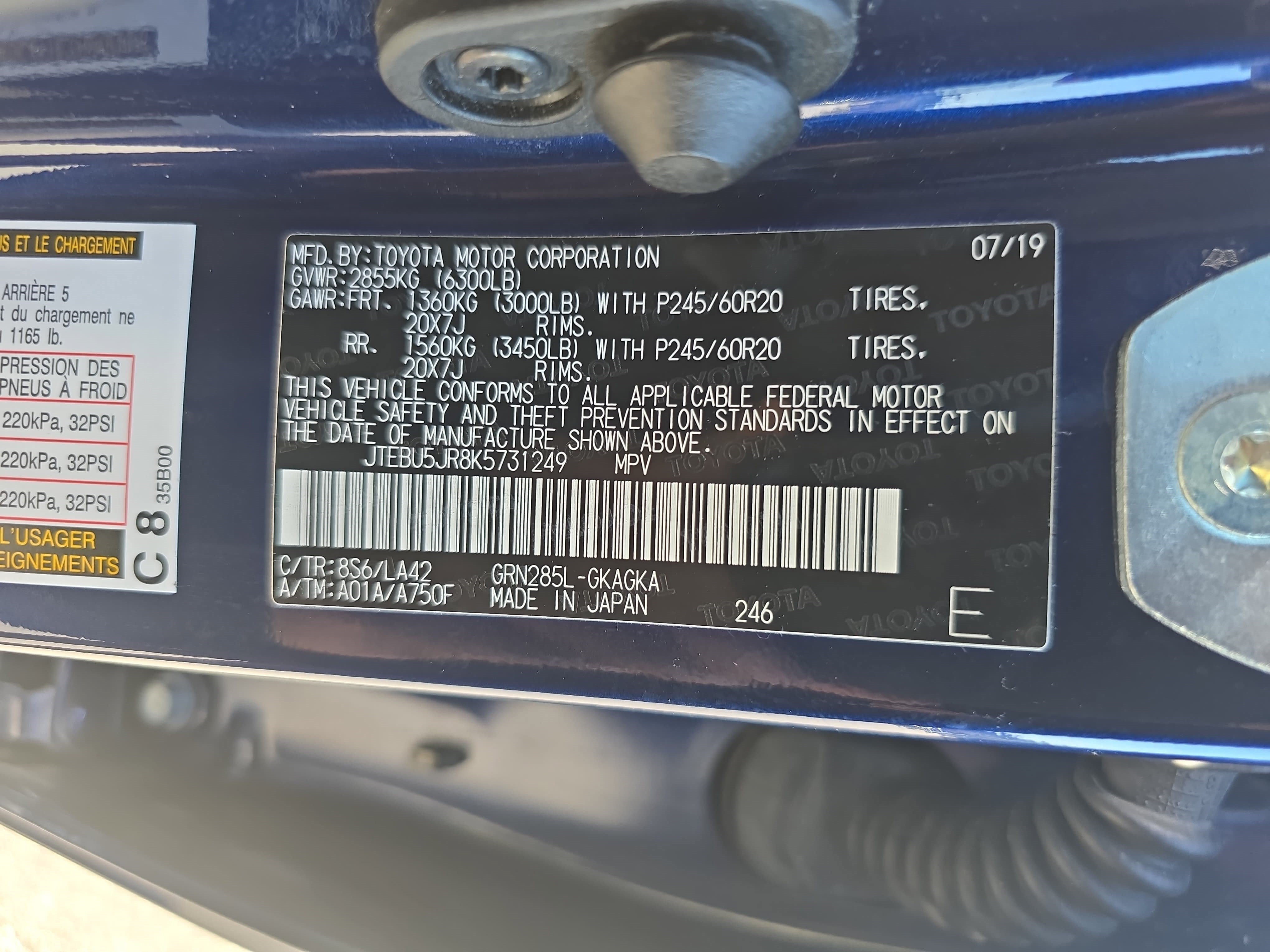Used 2019 Toyota 4Runner Limited AWD/4WD image 36