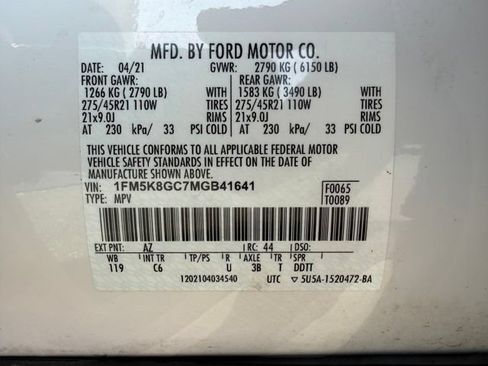 Used 2021 Ford Explorer ST w/ Equipment Group 401A AWD/4WD image 49