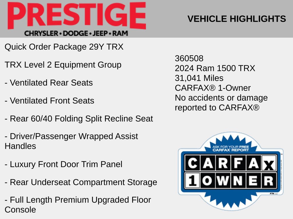 Used 2024 RAM 1500 TRX AWD/4WD image 2