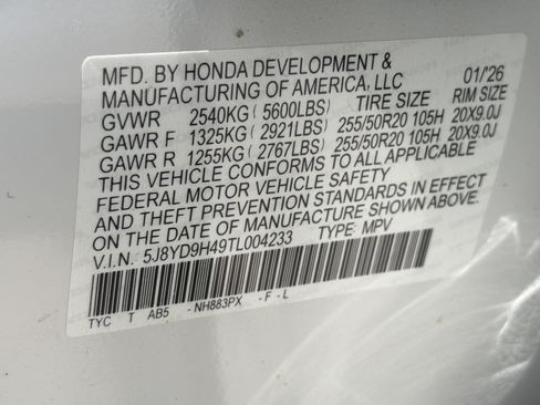 Certified 2026 Acura MDX FWD w/ Technology Package image 36