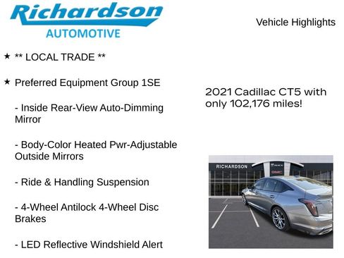 Used 2021 Cadillac CT5 Sport w/ Lighting Package AWD/4WD image 10