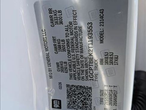 New 2026 Chevrolet Colorado W/T w/ WT Custom Package image 17