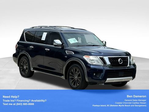 Used 2017 Nissan Armada Platinum w/ Captain Seat Package AWD/4WD image 3