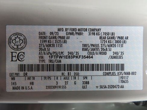 Used 2023 Ford F150 Lariat w/ Equipment Group 502A High image 68